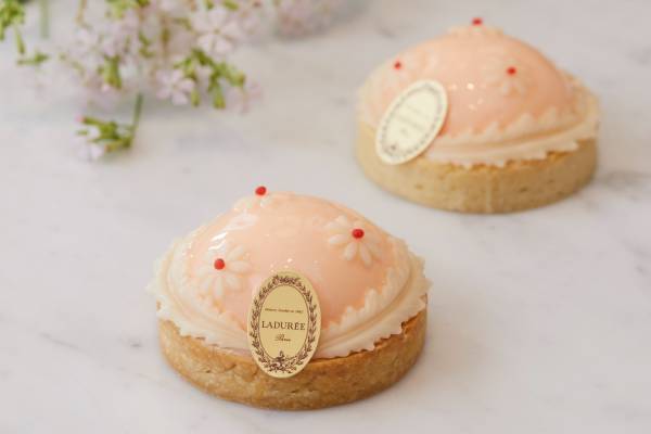 ラデュレ春新作スイーツ、白い小花が咲くタルト＆母の日限定“ティアラ”のマカロンボックス