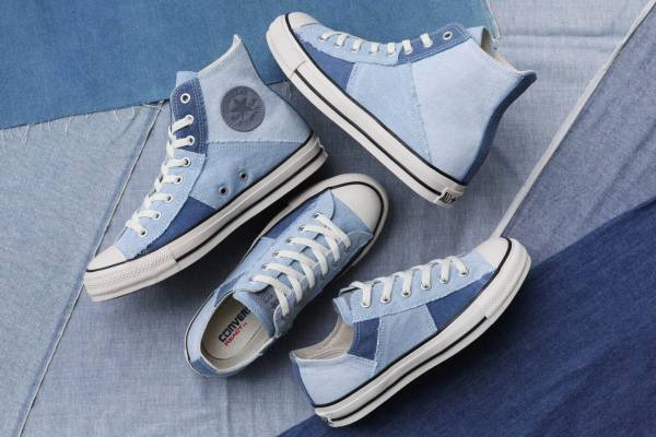 コンバース「オールスター」新作、“パッチワークデニム”モチーフのスニーカー