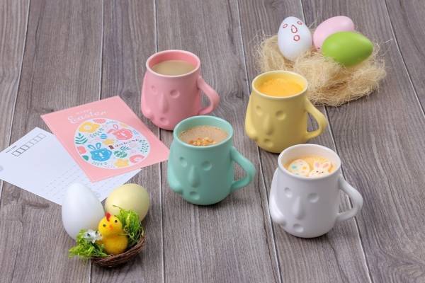 「はにわぷりん」イースター限定セット、“うさぎ型チョコ”を飾ったカスタード味＆ほうじ茶味など