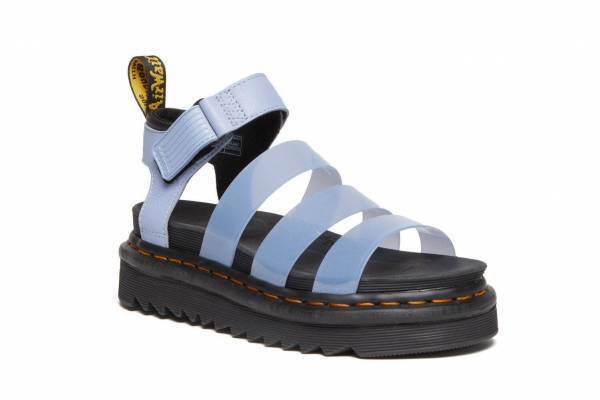 ドクターマーチン“透明感のあるストラップ”を配したレディースサンダル、コーラルやブルーなど