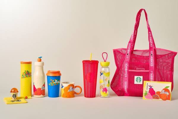スターバックス23年夏新作グッズ、トラ型蓋つきタンブラー＆“色チェン”リユーザブルコールドカップ