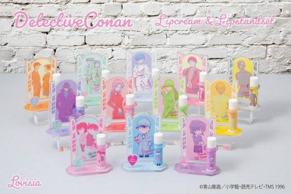 「名探偵コナン」リップ＆アクリルスタンド、“コナンや怪盗キッド”ほか黒ずくめの組織など全12種