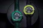 ルイ・ヴィトン「タンブール」23年新作腕時計、内部が透けるイエロー＆グリーンのサファイアケース