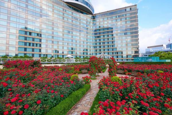 ホテルニューオータニ(東京)「レッドローズガーデン」バラ3万輪が咲く秘密の花園でアフタヌーンティーも