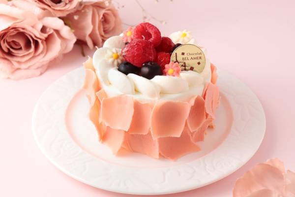 ベルアメール23年母の日スイーツ、“カーネーション”のような苺ショート＆ローズのショコラなど