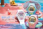 BABY-G“トロピカルビーチ”着想の新作腕時計、ピンク＆ブルーの鮮やかカラー×防水機能