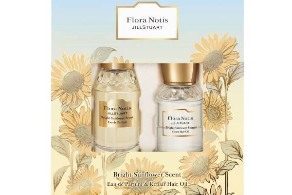 フローラノーティス ジルスチュアート23年夏限定キット、“ひまわり”着想のミニ香水＆ヘアオイル