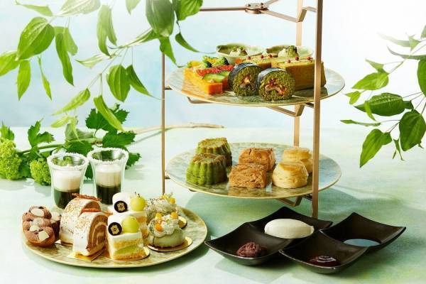 シャングリ・ラ 東京「夏めく抹茶アフタヌーンティー」京都の老舗茶農家とコラボ、最高級抹茶を堪能