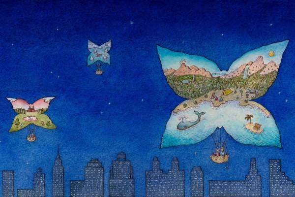 現代アメリカを代表する絵本作家、ピーター・シスの展覧会が八王子市夢美術館で - 絵本表紙や挿絵原画