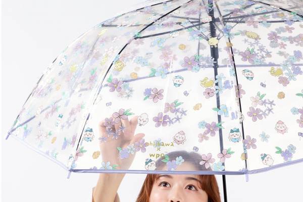 ちいかわ、ハチワレ、うさぎが妖精に！Wpc.とのコラボビニール傘、水彩画タッチで“花畑”を表現