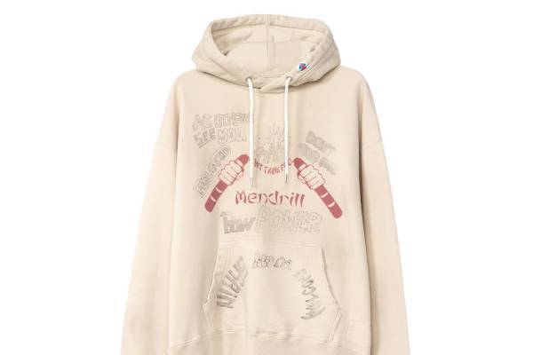 ジェネラルスケール“手書きグラフィック”入りパーカー＆Tシャツ、「メンドリル」とコラボで