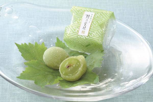宗家 源吉兆庵、“まるで翡翠！”マスカットまるごとひと粒使用の夏限定和菓子「陸乃宝珠」