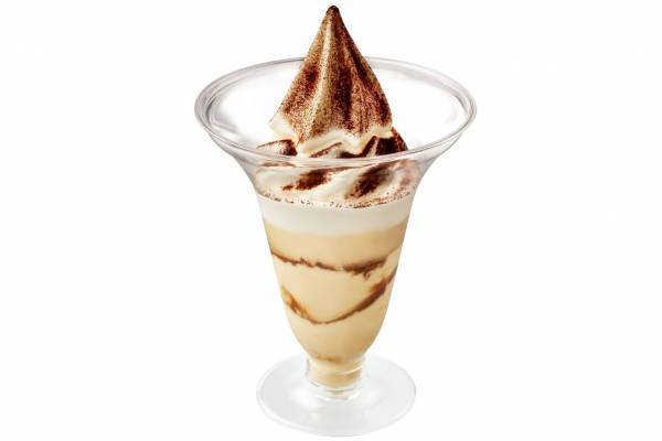 ミニストップの新作「とろけるティラミスプリンパフェ」プリン2倍の得盛も