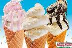 クリスピー・クリーム・ドーナツ「オリジナル・グレーズド」がソフトクリームに、チョコやラスクを飾って