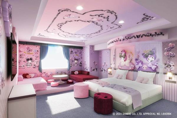 京王プラザホテル八王子にハローキティとマイメロディ＆クロミの新キャラクタールーム