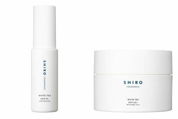 SHIROの人気フレグランス「ホワイトティー」がリニューアル、ヘアオイルとバスソルトが新登場