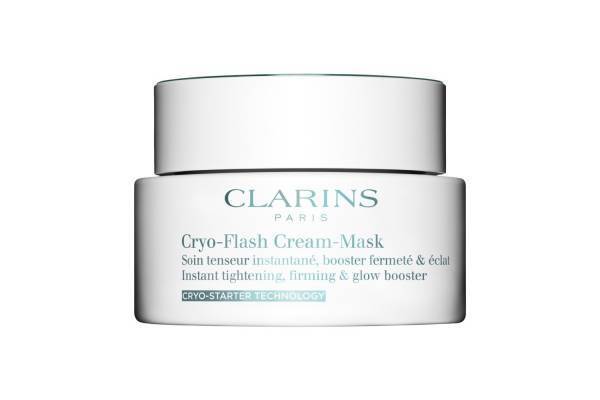 クラランス23年秋スキンケア、エイジングケア用“ひんやり冷感”クリームのフェイスマスク