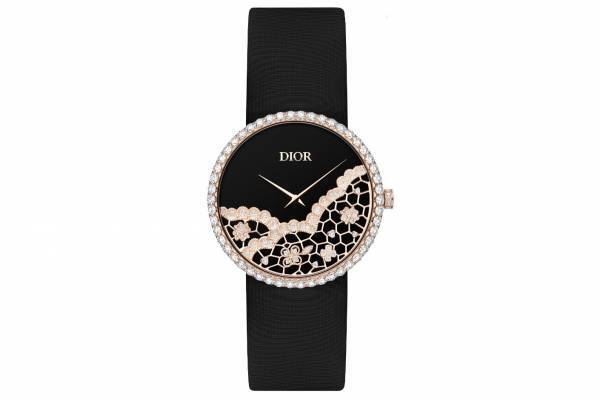 ディオール“花柄レース”の新作ジュエリーウォッチ、煌めくダイヤモンド×オニキスの文字盤
