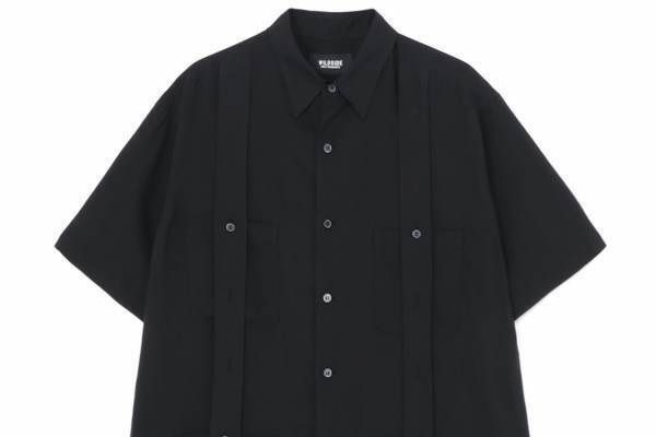 ワイルドサイド ヨウジヤマモトの新作ウェア、肩に“2本のベルト”を配した半袖シャツなど