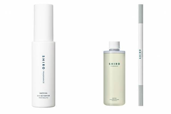SHIRO「抹茶」の限定フレグランス、“穏やかに抹茶が香る”スクラブシャンプーやオードパルファン