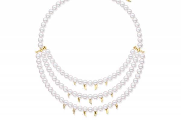 TASAKI「デインジャー ファング」新作ジュエリー、“パール×牙”のネックレスやリング