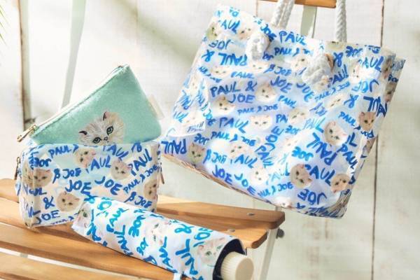 ポール ＆ ジョー アクセソワ新作雑貨、猫の“ジプシー”クリアポーチ＆晴雨兼用の折り畳み日傘