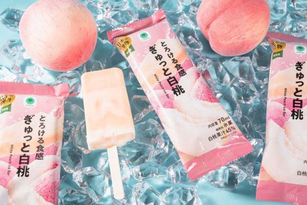 ファミマ新作アイスバー「とろける食感 ぎゅっと白桃」果汁感たっぷり！濃厚＆さっぱりの2層仕立て