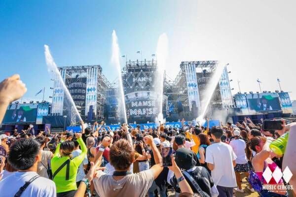 音楽フェス「ミュージックサーカス'23」大阪・泉南りんくう公園で開催、タイ発“水かけ祭り”とコラボ