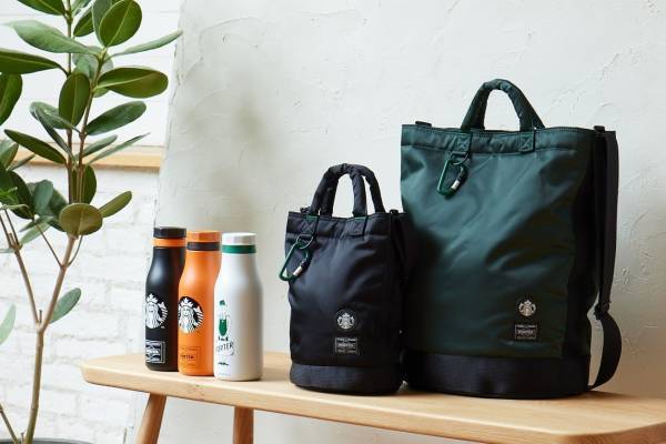 スターバックス×ポーター“コーヒー豆”着想のバッグ＆マイボトル、ロースタリー 東京ともコラボ