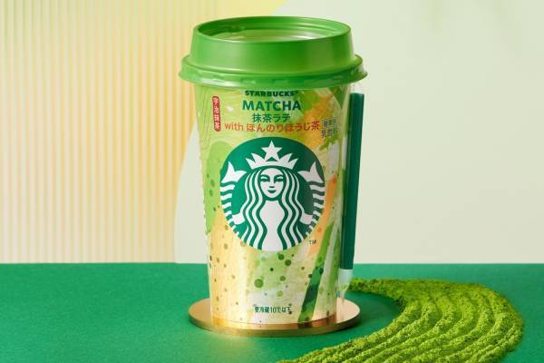 スターバックス新作チルドカップ「抹茶ラテ with ほんのりほうじ茶」宇治抹茶×ミルクのティーラテ