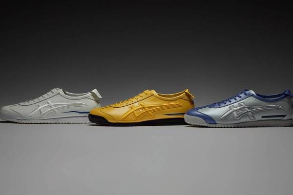 オニツカタイガー“新幹線”モチーフのコラボスニーカー、「500系」「ドクターイエロー」など3車両