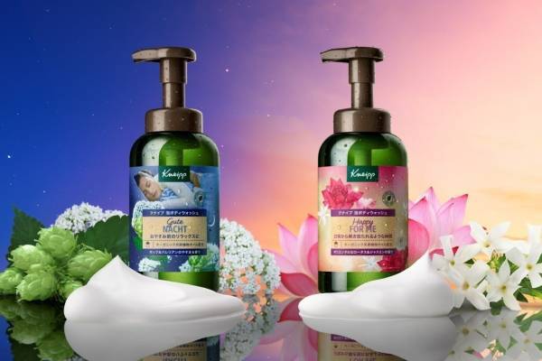 クナイプ“香る濃密泡”ボディウォッシュ、おやすみ前のリラックスの香り＆オリエンタルな花々の香り