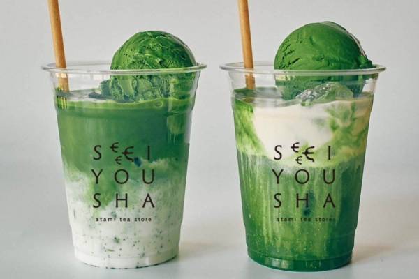八十八良葉舎が手がける日本茶スタンド「熱海青葉舎」熱海市渚町に誕生、富士抹茶のラテやスイーツ