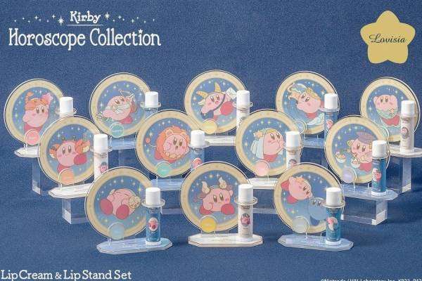 “12星座に扮した”「星のカービィ」リップ＆アクリルスタンド、シトラスミントの香りで潤いケア