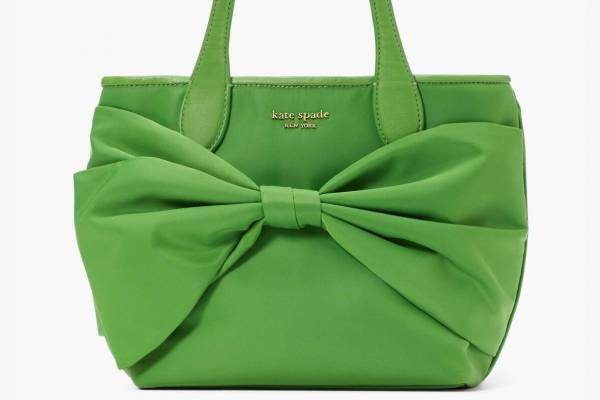 ケイト・スペード“大きなリボン”の新作トートバッグ、鮮やかグリーン＆ポルカドット柄