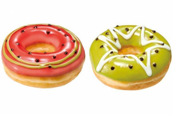 クリスピー・クリーム・ドーナツ、“スイカ＆キウイ”着想のジューシーな夏季限定フルーツドーナツ