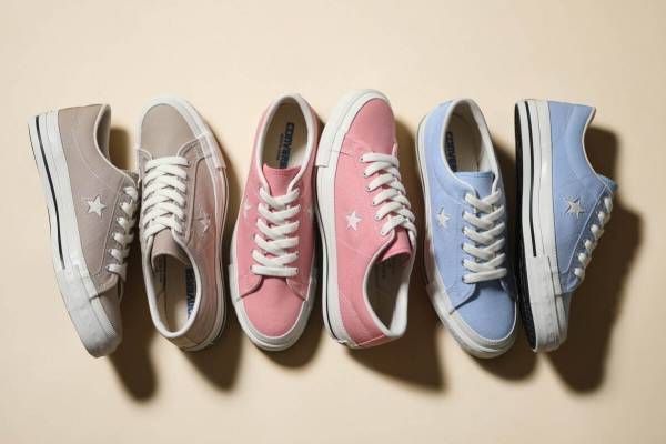 コンバース「ワンスター」新作、90年代のディテールを再現＆ピンクやベージュのパステルカラーで