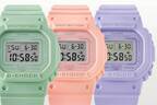 G-SHOCKからパステルカラー×ワントーンの新作腕時計、ライラックやピスタチオグリーンなど3色