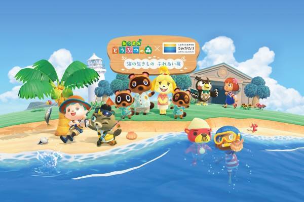 あつまれ どうぶつの森×上越市立水族博物館 うみがたり、ゲームに登場する“海の生き物”を特別展示