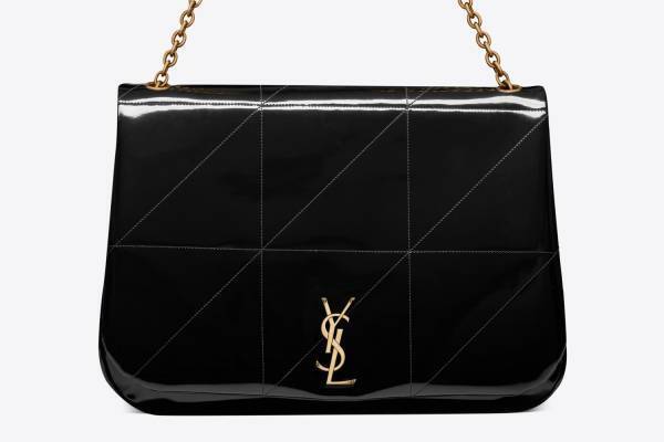 サンローラン“光沢レザー”の新作チェーンバッグ、幾何学模様のステッチ×輝くYSLロゴ