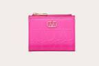 ヴァレンティノ ガラヴァーニの新作レディース財布、モノグラム柄×鮮やかピンクのトーンオントーン