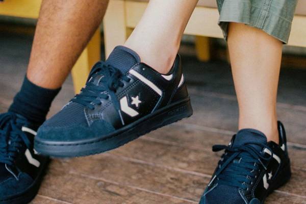 コンバース スケートボーディング×テンボックスのスニーカー「ウエポン SK」メッシュ異素材アッパーで