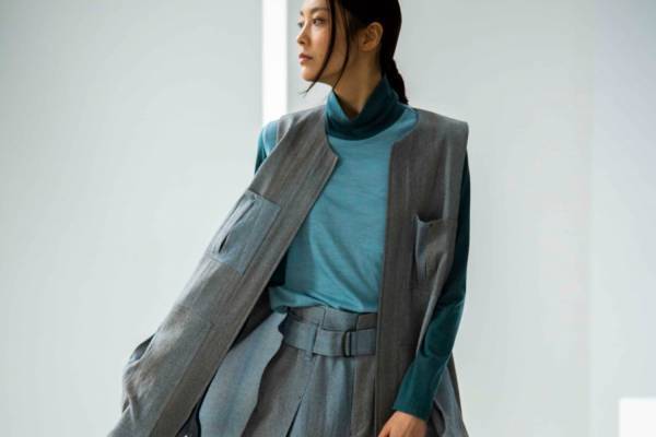 HaaT新作ウェア - タックを配したウール×和紙のベストやパンツ、製品染めジャージートップスも