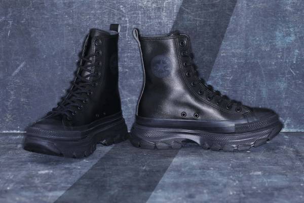 コンバース「オールスター アール」新作、“ブーツ風”シンセティックレザーの厚底スニーカー
