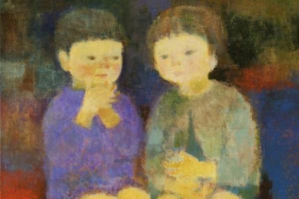 展覧会「いわさきちひろと師・中谷泰」長野・安曇野ちひろ美術館で、ふたりの軌跡と油彩画を紹介