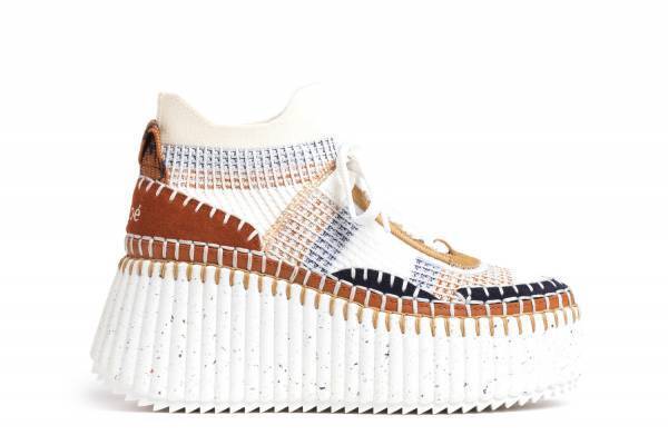 クロエの人気厚底スニーカー「NAMA」新作、アウトドア着想のハイカットモデルやメタリックカラー