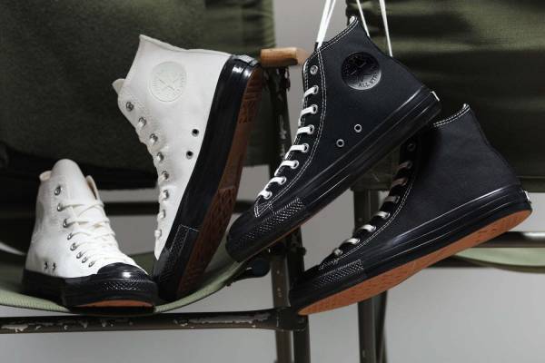 コンバース「オールスター」新作、ブラックソール×“ヴィンテージ調”アッパーのスニーカー