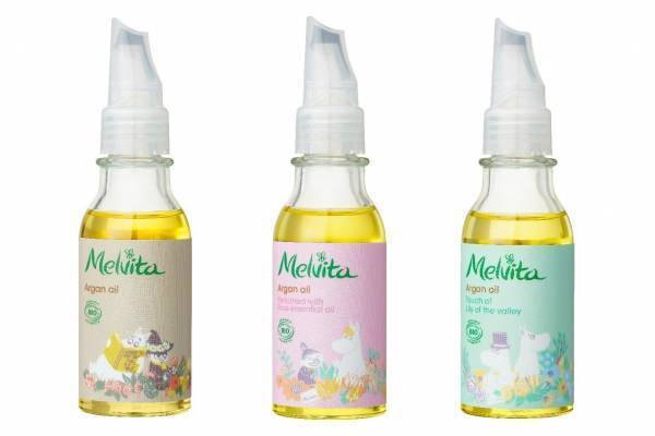 メルヴィータ23年クリスマスコスメ・コフレ第1弾、「ムーミン」限定デザインのアルガンオイルなど