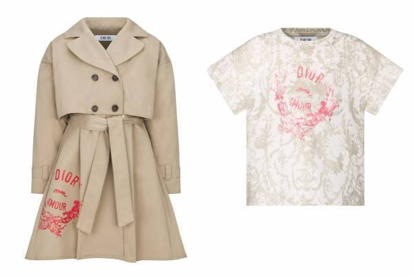ベビー ディオール23年冬ウェア、モダンな“トワル ドゥ ジュイ”柄のTシャツ＆上品トレンチなど