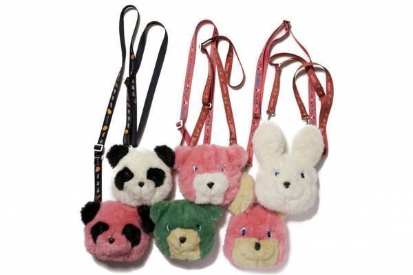 ダブレット“着ぐるみの頭部”のミニバッグを伊勢丹新宿店限定で、うさぎ・パンダ・クマをモチーフに